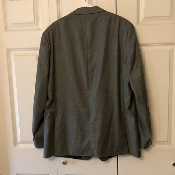 Van heusen mens sport coat cool flex 48L slim fit gray polyester blend - Picture 2 of 11